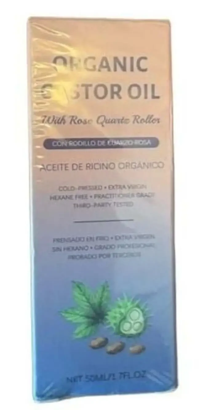 Queen of the Thrones Organic Castor Oil Rose Quartz 50ml Sealed Cold Pressed